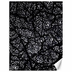 Black And White Dark Abstract Texture Print Canvas 12  X 16  by dflcprintsclothing