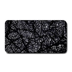 Black And White Dark Abstract Texture Print Medium Bar Mats