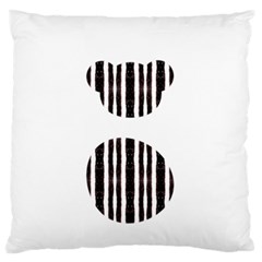 Micho Black White Standard Flano Cushion Case (one Side) by Chupavifurbals