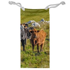 Cows At Countryside, Maldonado Department, Uruguay Jewelry Bag by dflcprints