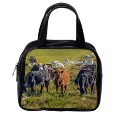 Cows At Countryside, Maldonado Department, Uruguay Classic Handbag (one Side) by dflcprints