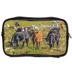 Cows At Countryside, Maldonado Department, Uruguay Toiletries Bag (one Side) by dflcprints