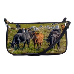 Cows At Countryside, Maldonado Department, Uruguay Shoulder Clutch Bag by dflcprints