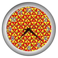 Rby-c-2-3 Wall Clock (silver) by ArtworkByPatrick