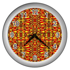 Rby-c-2-4 Wall Clock (silver) by ArtworkByPatrick