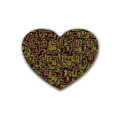 Rby-c-2-5 Rubber Coaster (heart)  by ArtworkByPatrick