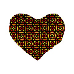 Rby-c-2-7 Standard 16  Premium Flano Heart Shape Cushions by ArtworkByPatrick