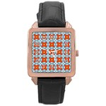 Vico Rose Gold Leather Watch  Front