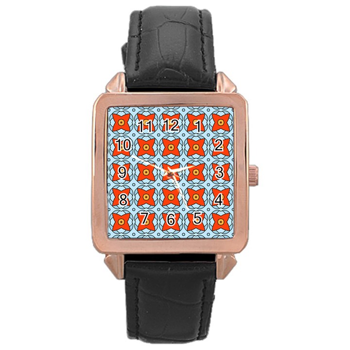 Vico Rose Gold Leather Watch 