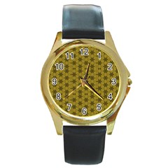 Teressa Round Gold Metal Watch by deformigo