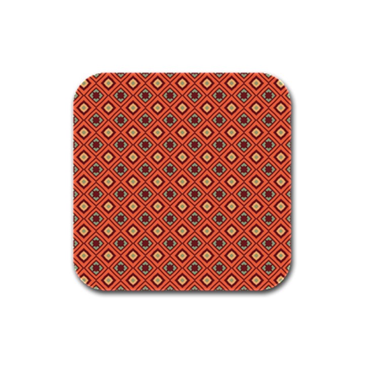 Dragonfly Rubber Square Coaster (4 pack) 