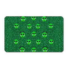 Smiling Happy Ones In The Fauna Magnet (rectangular) by pepitasart