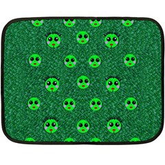 Smiling Happy Ones In The Fauna Double Sided Fleece Blanket (mini)  by pepitasart