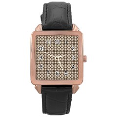 Esperanto Rose Gold Leather Watch  by deformigo