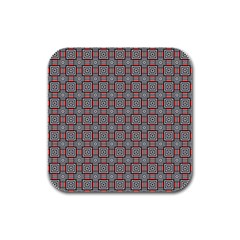 Vincentia Rubber Square Coaster (4 Pack)  by deformigo