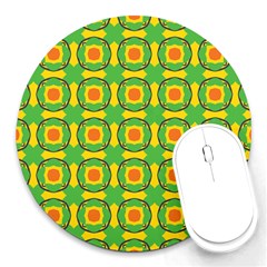 Nadallaa Round Mousepads by deformigo