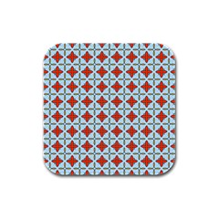 Montalvo Rubber Square Coaster (4 Pack)  by deformigo