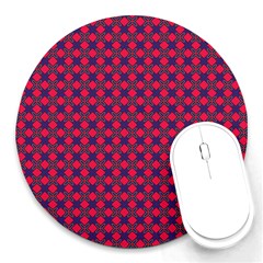 Flowerick Round Mousepads by deformigo