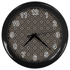 Dorris Wall Clock (black) by deformigo