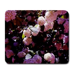 Purple Snowballs Large Mousepads