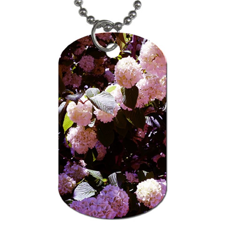 Purple Snowballs Dog Tag (One Side)