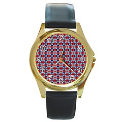 Janine Round Gold Metal Watch by deformigo