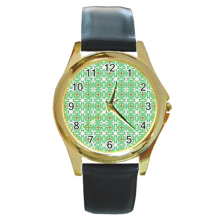 Rondinara Round Gold Metal Watch