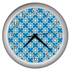 Carriacou Wall Clock (silver) by deformigo