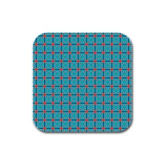 Celerina Rubber Square Coaster (4 Pack)  by deformigo