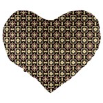 Lumnezia Large 19  Premium Flano Heart Shape Cushions Back