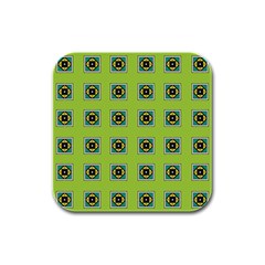 Lemona Rubber Square Coaster (4 Pack)  by deformigo