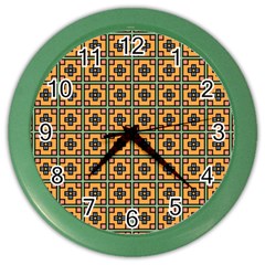 Banyan Color Wall Clock by deformigo