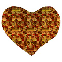 Rby-c-3-1 Large 19  Premium Heart Shape Cushions by ArtworkByPatrick