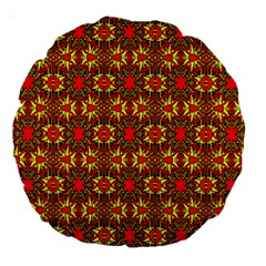 Rby-c-3 Large 18  Premium Round Cushions by ArtworkByPatrick