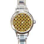 Eltopia Round Italian Charm Watch Front