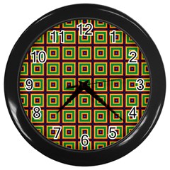 Satafi Wall Clock (black) by deformigo