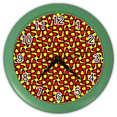 Rby-c-3-4 Color Wall Clock by ArtworkByPatrick