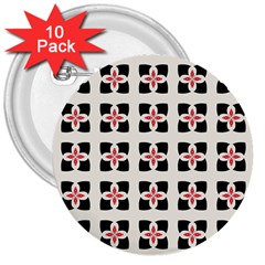 Glanum 3  Buttons (10 Pack)  by deformigo