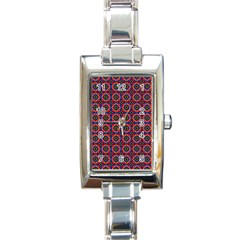 Torenia Rectangle Italian Charm Watch by deformigo