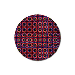 Torenia Rubber Round Coaster (4 Pack)  by deformigo