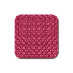 Lantana Rubber Square Coaster (4 Pack)  by deformigo