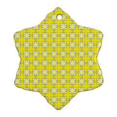 Goldenrod Snowflake Ornament (two Sides) by deformigo