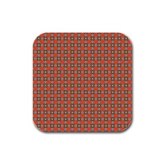 Tithonia Rubber Square Coaster (4 Pack)  by deformigo