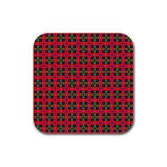 Wolfville Rubber Square Coaster (4 Pack)  by deformigo