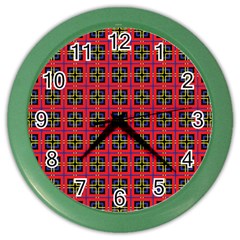 Wolfville Color Wall Clock by deformigo