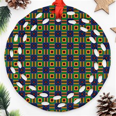 Mattawa Round Filigree Ornament (two Sides)