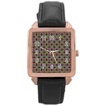 Navasota Rose Gold Leather Watch  Front