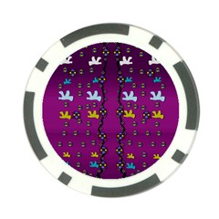 Birds In Freedom And Peace Poker Chip Card Guard (10 Pack) by pepitasart