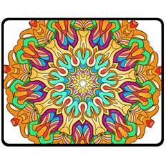 Healing Energy Of My Inner Voice Double Sided Fleece Blanket (medium)  by rafimotion