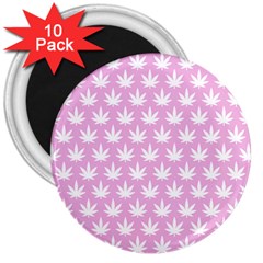 Kawaii Cannabis  3  Magnets (10 Pack)  by thethiiird